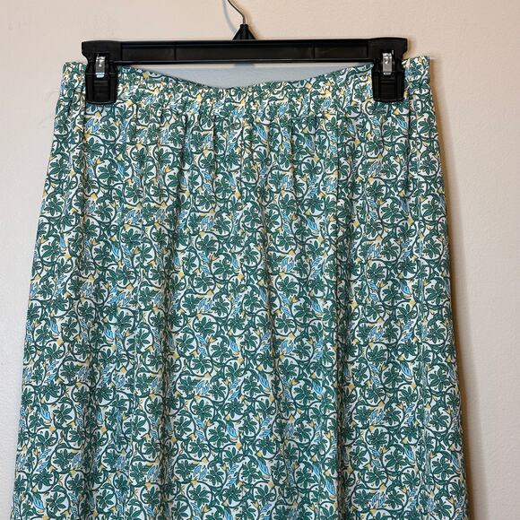 NWT Max Studio Multicolor Floral Midi A-Line Skirt Womens Size Small S Button Up - Picture 5 of 9